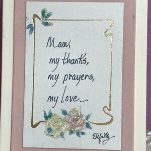 Vintage Winslow's Incorporated Special Thoughts Mom Magnet Thanks Prayers & Love